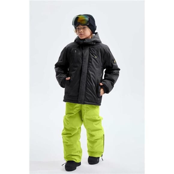 Boy's Waterproof Ski Snow Jacket Fleece Windproof Winter Jacket with Hood - Picture 4 of 7